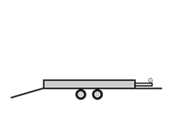 Anhänger mieten: PKW-Fahrzeugtransporter, Fahrzeugtransporter FTP-3401927WR, PKW-Fahrzeugtransporter Icon, Zeichnung von PKW-Kipper, Hintergrund transparent